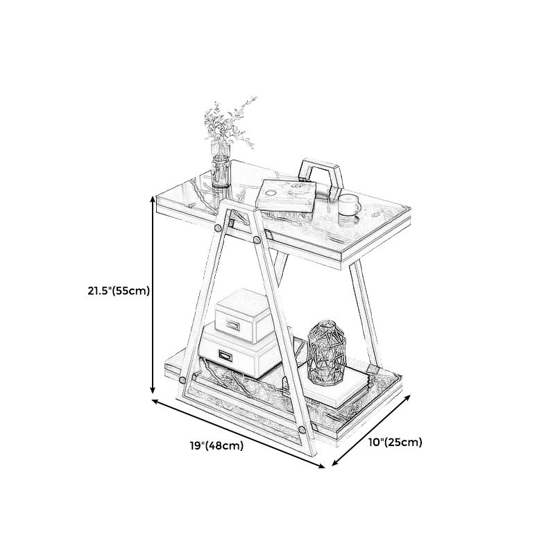 Modern Wood End Table with Storage and no drawer for Living Room Clearhalo 'Coffee & Accent Tables' 'End & Side Tables' 'end_side_table' 'end_side_tables' 'furn' 'furn_end_side_tables' 'Furniture' 'furniture_end_side_table' 'Living Room Furniture' 1200x1200_80383d64-087b-4d8c-85ba-d87ae2076ecc