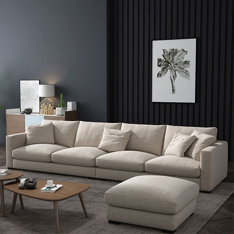 Modern Fabric Standard Sofa Square Arm Cushions Sofa for Living Room Clearhalo 'furn' 'furn_sofas' 'Furniture' 'furniture_sofas' 'kitchen' 'kitchen_sofas' 'Living Room Furniture' 'Sofa' 'sofas' 1200x1200_8038db52-ca0d-4419-a3e9-bb37cb152533