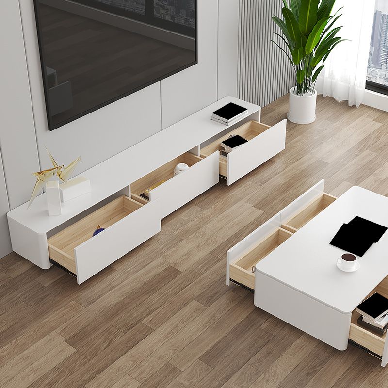Wooden TV Media Stand Modern TV Media Console for Living Room Clearhalo 'furn' 'furn_tv_stands_entertainment_centers' 'Furniture' 'Living Room Furniture' 'TV Stands & Entertainment Centers' 'TV Stands & Media Storage Furniture' 'tv_stands_entertainment_centers' 1200x1200_8038fed4-49e6-406d-b691-c5f46c3c0c19