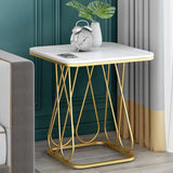 Design di base del telaio Black/Gold Metal Bianco bianco/bianco Top latello tondo in marmo