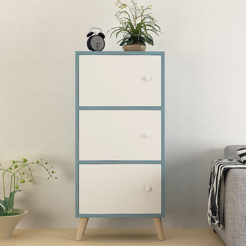 9.44" Wide Storage Cabinet with Doors Contemporary Wooden Accent Cabinet Clearhalo 'Cabinets & Chests' 'cabinets_chests' 'furn' 'furn_cabinets_chests' 'Furniture' 'Living Room Furniture' 1200x1200_803a8736-95e1-4369-93ea-ef4aceee24b3