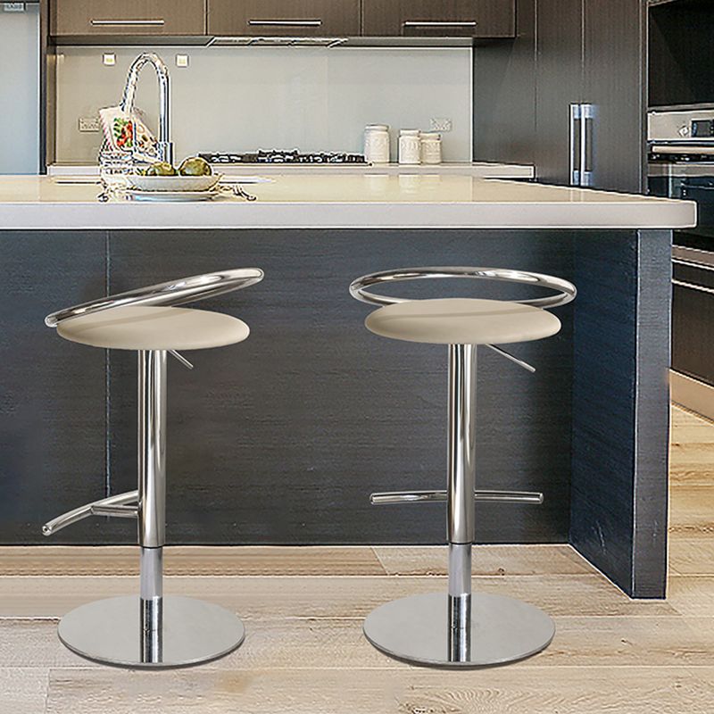 Sgabello da bar in pelle regolabile sgabello da banco posteriore per bristol con girevole