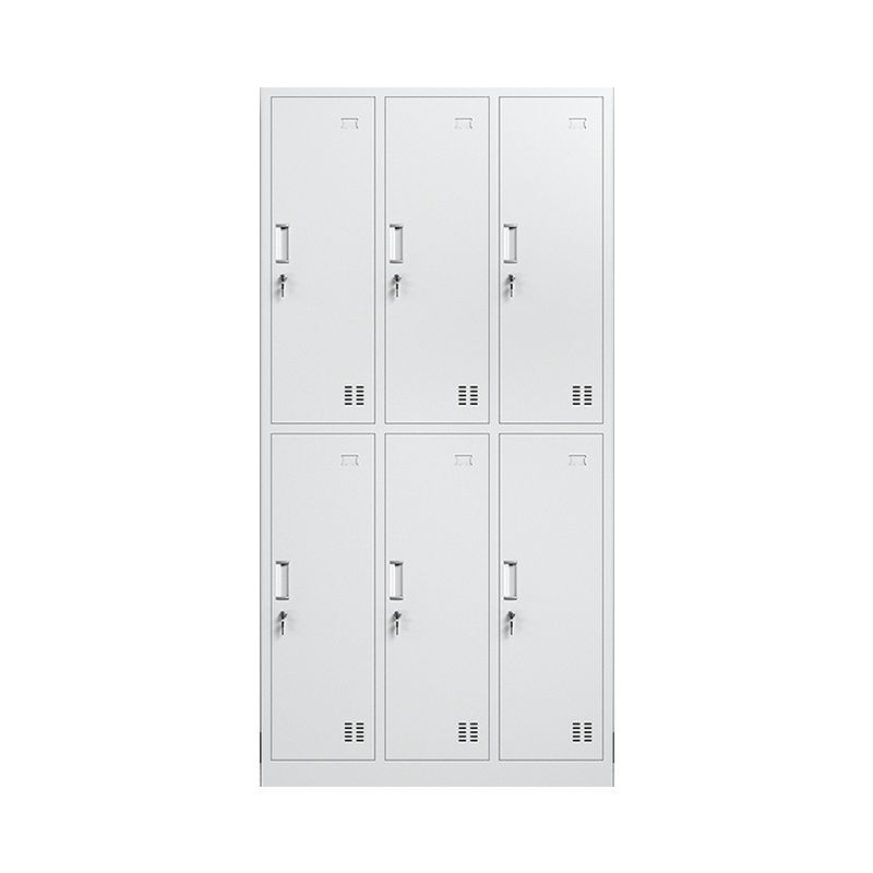 Metal Contemporary Cabinet for Home White Steel Storage Cabinet Clearhalo 'Armoires & Wardrobes' 'armoires_wardrobes' 'Bedroom Furniture' 'furn' 'furn_armoires_wardrobes' 'Furniture' 1200x1200_803de06c-e54d-49cb-b27e-9c404ec178cc