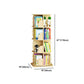 Scandinavian Style Bookshelf Closed Back Solid Wood Bookcase for Home Study Room Clearhalo 'Bookcases' 'furn' 'furn_bookcases' 'Furniture' 'furniture_bookcases' 'Office Furniture' 1200x1200_803efa30-1595-490b-8728-3c688ed0aade