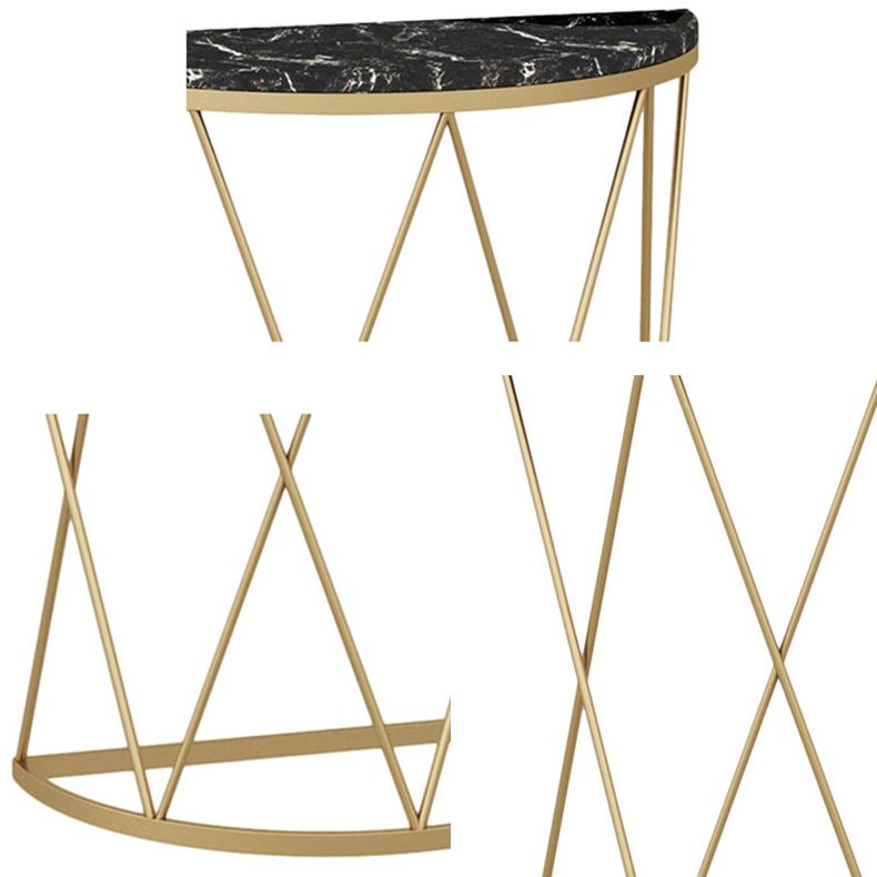 Tavolo della console in marmo glam tavolo da divano console resistente alle macchie per la sala