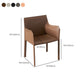 Faux Leder Essstühle gepolsterte moderne Essarmstuhl gepolstert