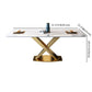 Modern Sintered Stone Dining Table Rectangular Dining Table Set with X-shaped Metal Frame Clearhalo 'Dining Room Sets' 'Dining Tables & Seating' 'dining_room_set' 'furn' 'furn_dining_room_set' 'Furniture' 'furniture_dining_room_set' 'Kitchen & Dining Furniture' 'kitchen&dining_furn' 'kitchen' 1200x1200_80405d0b-0958-41f0-bd76-9a8f05711856