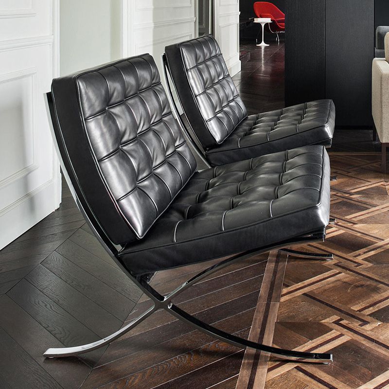 アームレスレザーソファ30.70 "金属脚付きリビングルーム用のDTUFTEDソファ