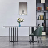 Minimalist Style Faux Leather Side Chair Upholstered Armless Dining Chairs for Home Clearhalo ' kitchen&dining_furn' 'Dining Chairs' 'Dining Tables & Seating' 'dining_chair' 'furn' 'furn_dining_chair' 'Furniture' 'furniture_dining_chair' 'Kitchen & Dining Furniture' 'kitchen' 1200x1200_8041fd4a-3a01-4942-83f5-8a954c0b2595