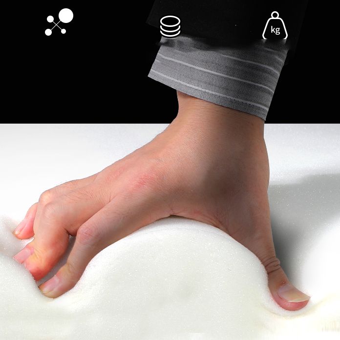 タフテッドスクエアアーム標準モダンセッピーソファオレンジ/ホワイト