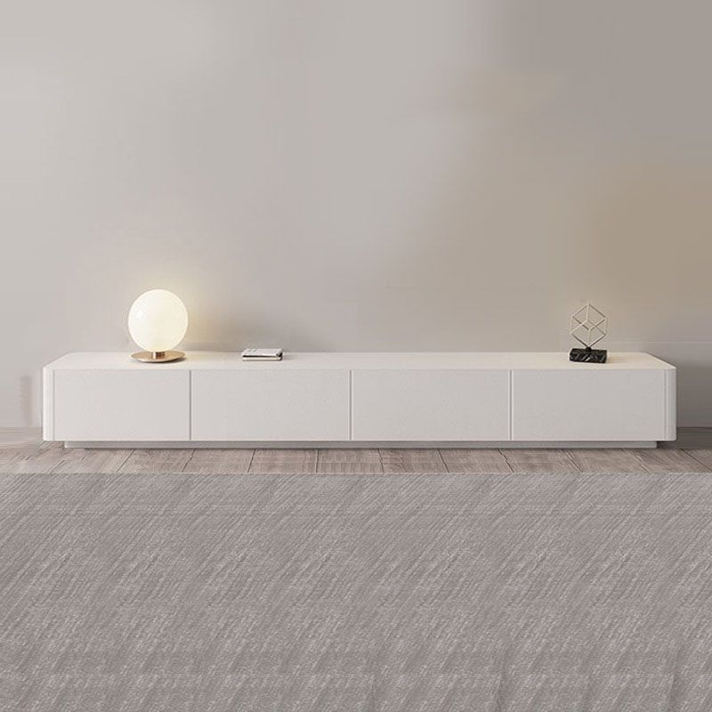 Modern Style White TV Stand, Stone/ Wood TV Console with Drawers Clearhalo 'furn' 'furn_tv_stands_entertainment_centers' 'Furniture' 'Living Room Furniture' 'TV Stands & Entertainment Centers' 'TV Stands & Media Storage Furniture' 'tv_stands_entertainment_centers' 1200x1200_8042fd4f-758f-4729-bd02-d98617d10394