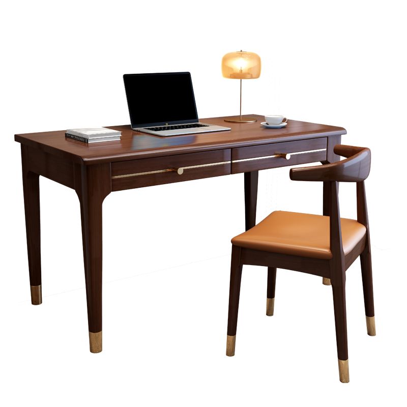 Modern Home Office Desk Parsons Base Wood Writing Desk , 29.5"H Clearhalo 'furn' 'furn_office_desk' 'Furniture' 'Office Desks' 'Office Furniture' 'office_desk' 1200x1200_80442ef1-e588-43aa-b889-01e9554296f2