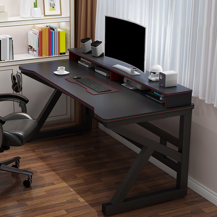 23.62" W Industrial Office Desk Antique Finish Secretary Desk with Metal Legs Clearhalo 'furn' 'furn_office_desk' 'Furniture' 'Office Desks' 'Office Furniture' 'office_desk' 1200x1200_8044b34b-d672-49ff-8cb6-799b23befde7