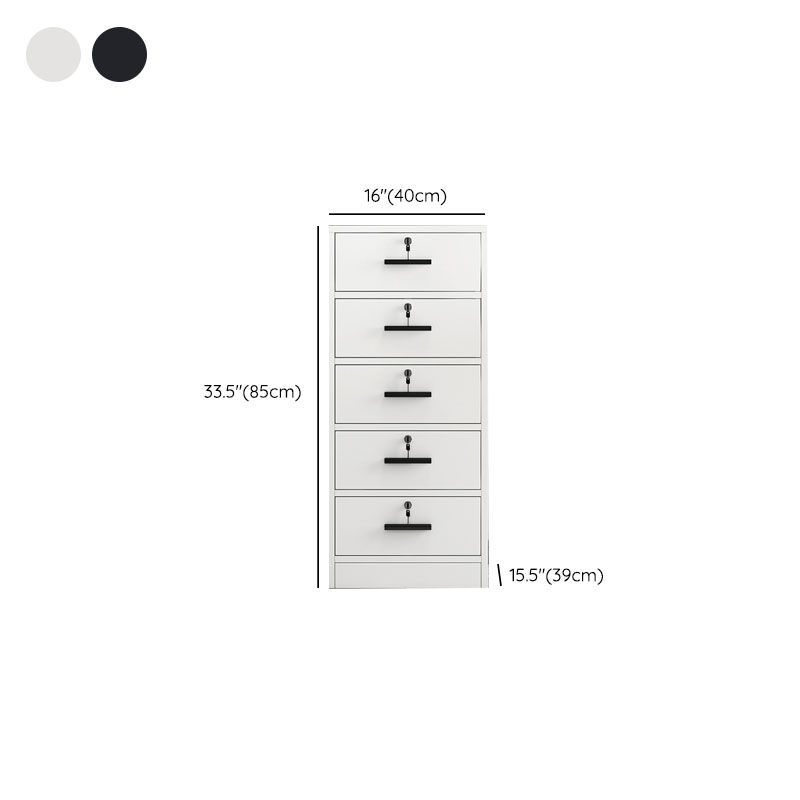 Archivo de archivos de metal moderno Archivo vertical para la oficina en casa