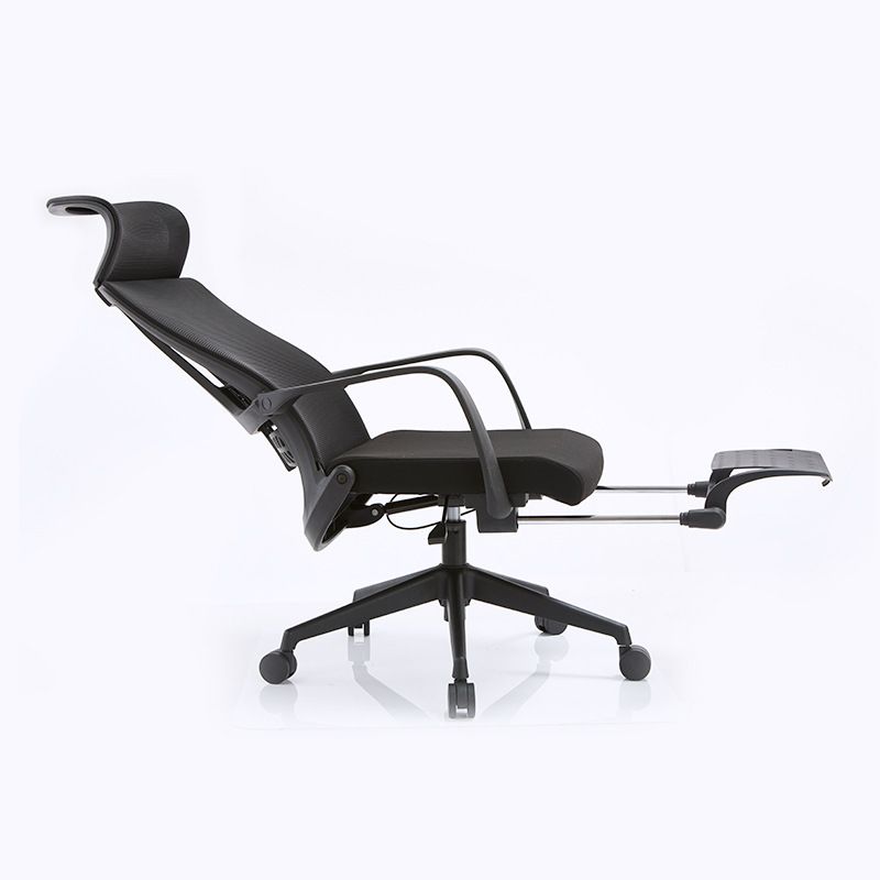 Fauteuil contemporain à bras fixes, repose-pieds, chaise de bureau, oreiller inclus