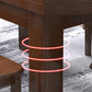 Contemporary Solid Wood Extendable Table Round Standard Dining Table for Kitchen Clearhalo ' dining_table' 'Dining Tables & Seating' 'Dining Tables' 'furn' 'furn_dining_table' 'Furniture' 'furniture_dining_table' 'Kitchen & Dining Furniture' 'kitchen&dining_furn' 'kitchen' 'kitchen_dining_table' 1200x1200_80487a50-845a-4e69-b367-74569e268734
