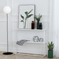 Metal Etagere Bookshelf Contemporary Open Back Bookcase with Shelves