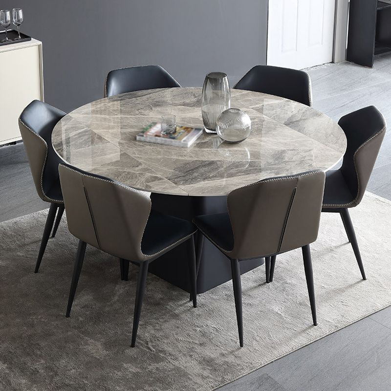 Modern 1/4/5/7 Pieces Dining Room Set Round Dining Room Table Set Clearhalo 'Dining Room Sets' 'Dining Tables & Seating' 'dining_room_set' 'furn' 'furn_dining_room_set' 'Furniture' 'furniture_dining_room_set' 'Kitchen & Dining Furniture' 1200x1200_804a8a86-c952-4fb0-b1df-5b95353f7e1a
