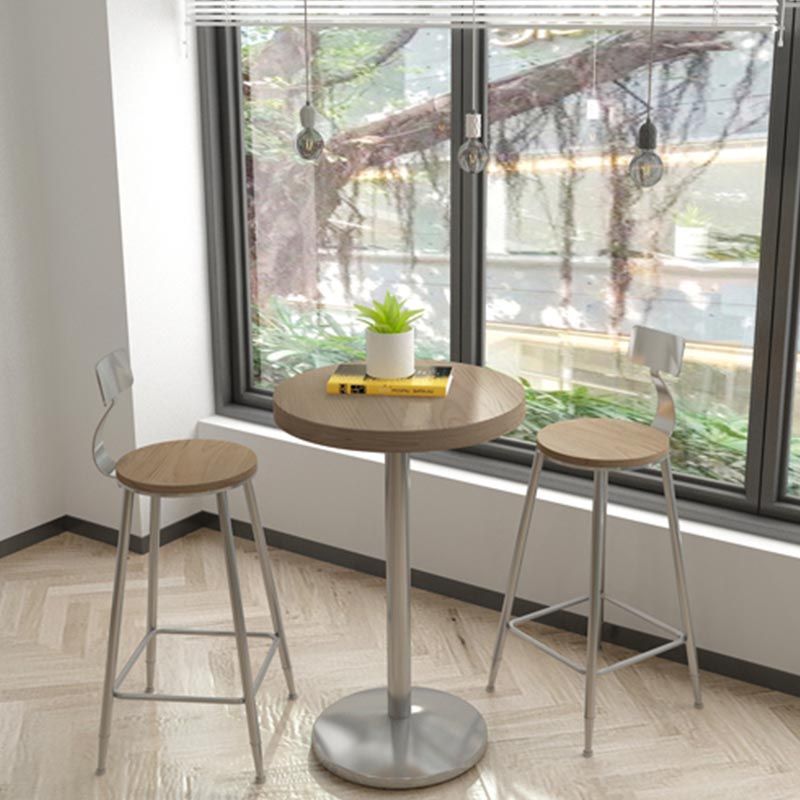 1/2/3/5 Pieces Stools Set Industrial Chrome Metal Pub Table Set for Small Places Clearhalo 'Bar Furniture' 'furn' 'furn_home_bar_bar_sets' 'Furniture' 'Home Bars & Bar Sets' 'home_bar_bar_sets' 'Kitchen & Dining Furniture' 1200x1200_804aab60-0ab8-4796-936f-5c9977327565