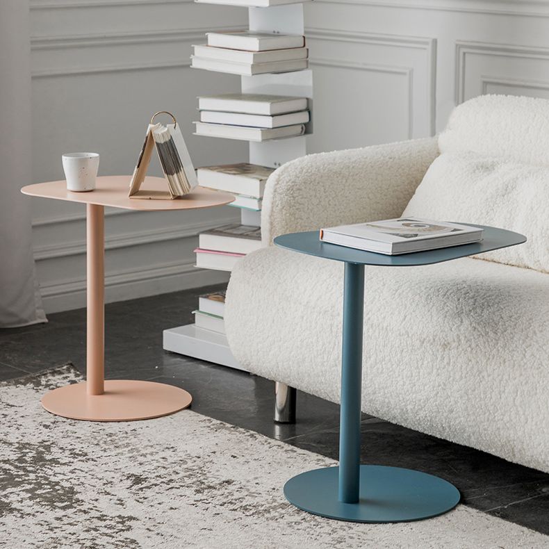 Mesa final geométrica de metal de mediados de siglo Mesa auxiliar de 20 "de altura C de altura