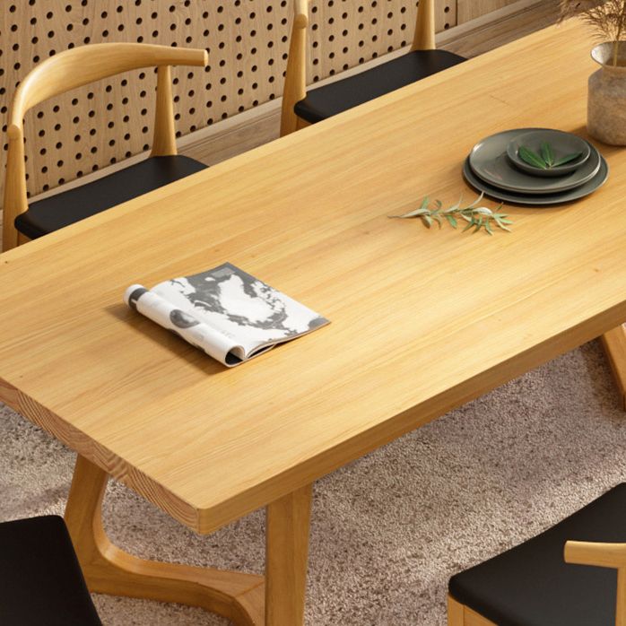 1/2/5/7 Pieces Wood Contemporary Dining Table Set Kitchen Dining Set with Wood Chairs Clearhalo 'Dining Room Sets' 'Dining Tables & Seating' 'dining_room_set' 'furn' 'furn_dining_room_set' 'Furniture' 'furniture_dining_room_set' 'Kitchen & Dining Furniture' 'kitchen&dining_furn' 'kitchen' 1200x1200_804be5f6-076e-4fc0-82f6-30bc85578ebb