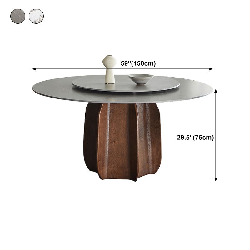 Modern Dining Table Round Sintered Stone Table for Restaurant Clearhalo 'Dining Tables & Seating' 'Dining Tables' 'dining_table' 'furn' 'furn_dining_table' 'Furniture' 'furniture_dining_table' 'Kitchen & Dining Furniture' 'kitchen' 'kitchen_dining_table' 1200x1200_804eaeab-1e7d-478a-83d7-da545c76cb55