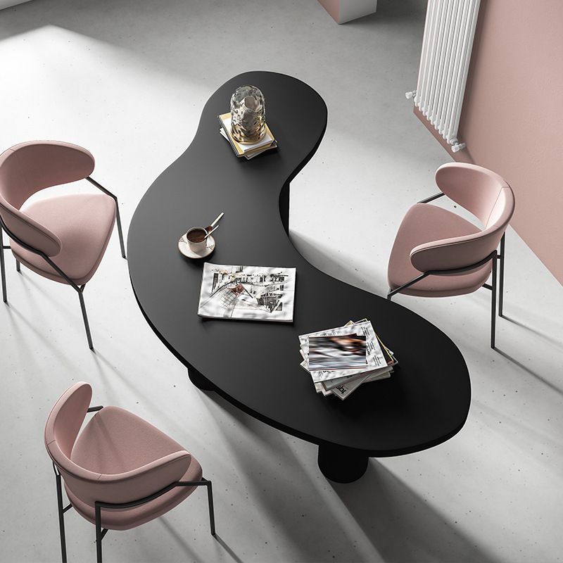 Black Writing Desk Industrial Pine and Artificial Wood Office Desk Clearhalo 'furn' 'furn_office_desk' 'Furniture' 'Office Desks' 'Office Furniture' 'office_desk' 1200x1200_80512222-632b-4835-9bb6-1dbd2586a55c