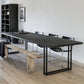 Rectangle Industrial Dining Table Solid Wood Fixed Dinette Table Clearhalo ' dining_table' 'Dining Tables & Seating' 'Dining Tables' 'furn' 'furn_dining_table' 'Furniture' 'furniture_dining_table' 'Kitchen & Dining Furniture' 'kitchen&dining_furn' 'kitchen' 'kitchen_dining_table' 1200x1200_805258ba-7059-4494-a645-0c8216e635f8