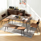 Industrial Rectangle 4-foot Home Furniture Solid Wood Dining Table for Home Clearhalo ' dining_table' 'Dining Tables & Seating' 'Dining Tables' 'furn' 'furn_dining_table' 'Furniture' 'furniture_dining_table' 'Kitchen & Dining Furniture' 'kitchen&dining_furn' 'kitchen' 'kitchen_dining_table' 1200x1200_8053fa71-483a-41ff-95cf-ad5aa2878219