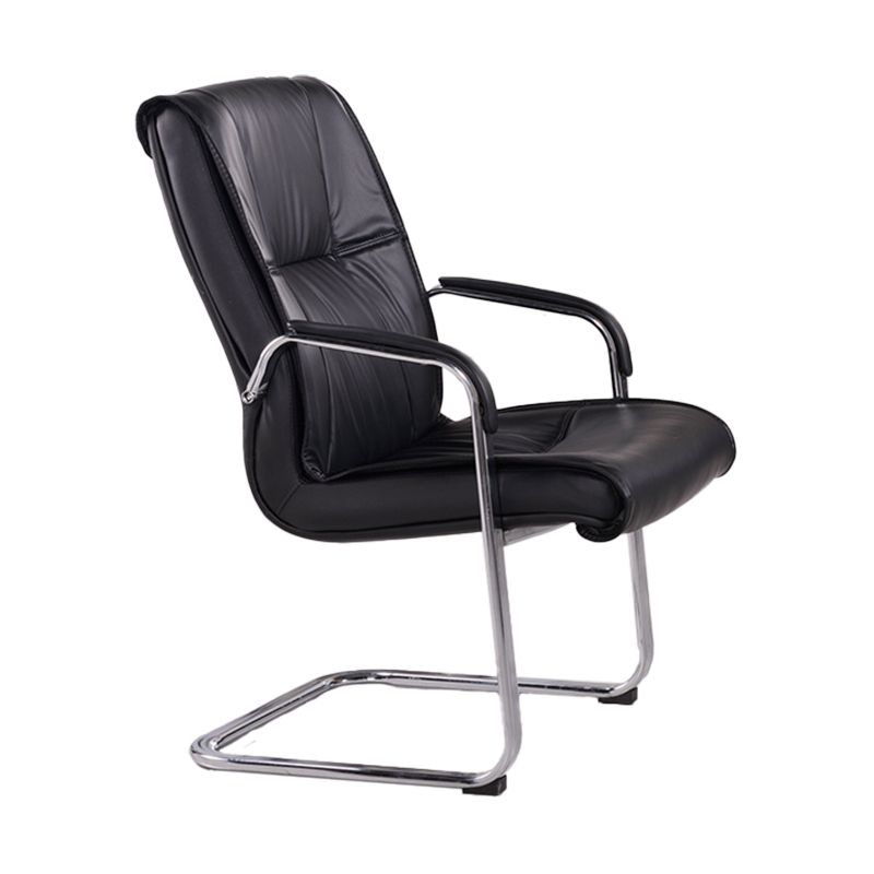 Faux Leather and Chrome Frame Office High Back Computer Chair Clearhalo 'furn' 'furn_office_chair' 'Furniture' 'Office Chairs' 'Office Furniture' 'office_chair' 1200x1200_8054b98a-5289-4a95-a9bc-7ba399732bc6