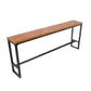 Modern Metal Base Bar Table Black Iron Solid Wood Patio Bar Table Clearhalo 'Bar Furniture' 'Bar Tables' 'bar_tables' 'furn' 'furn_bar_tables' 'Furniture' 'Kitchen & Dining Furniture' 1200x1200_80555271-ba4d-4dd9-925f-e20bc2c27154