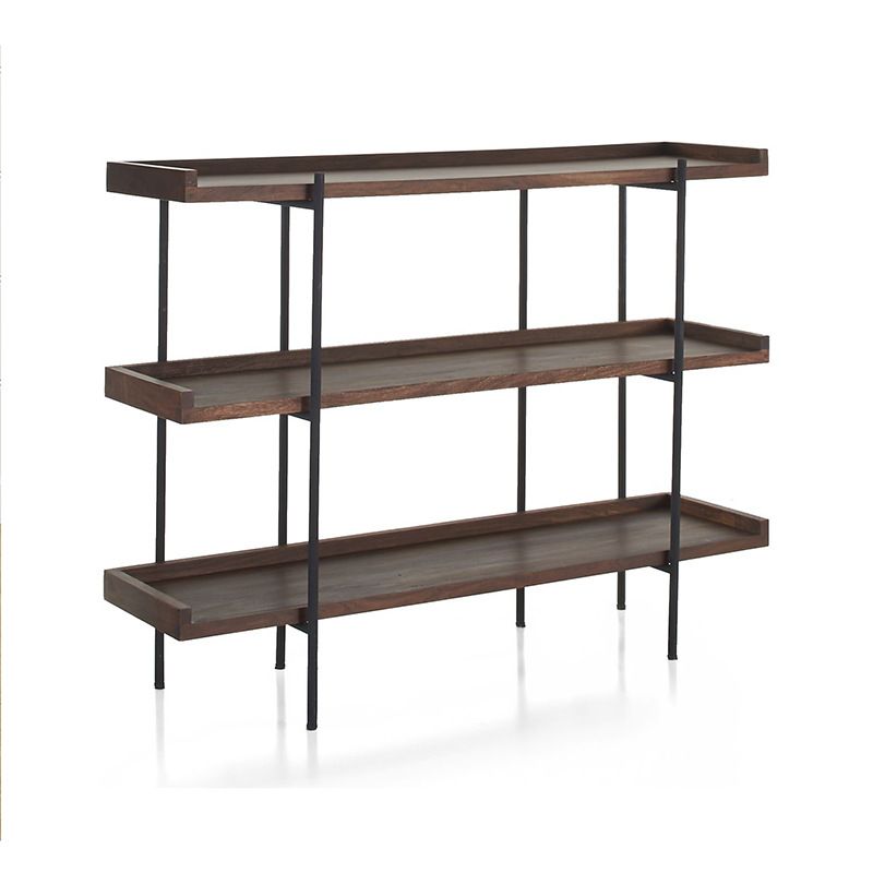 Wooden Standard Bookcase Industrial Open Back Bookshelf with Shelves Clearhalo 'Bookcases' 'furn' 'furn_bookcases' 'Furniture' 'Office Furniture' 1200x1200_8056e9bd-8ea4-4d08-95a0-0d80d49e7f6e