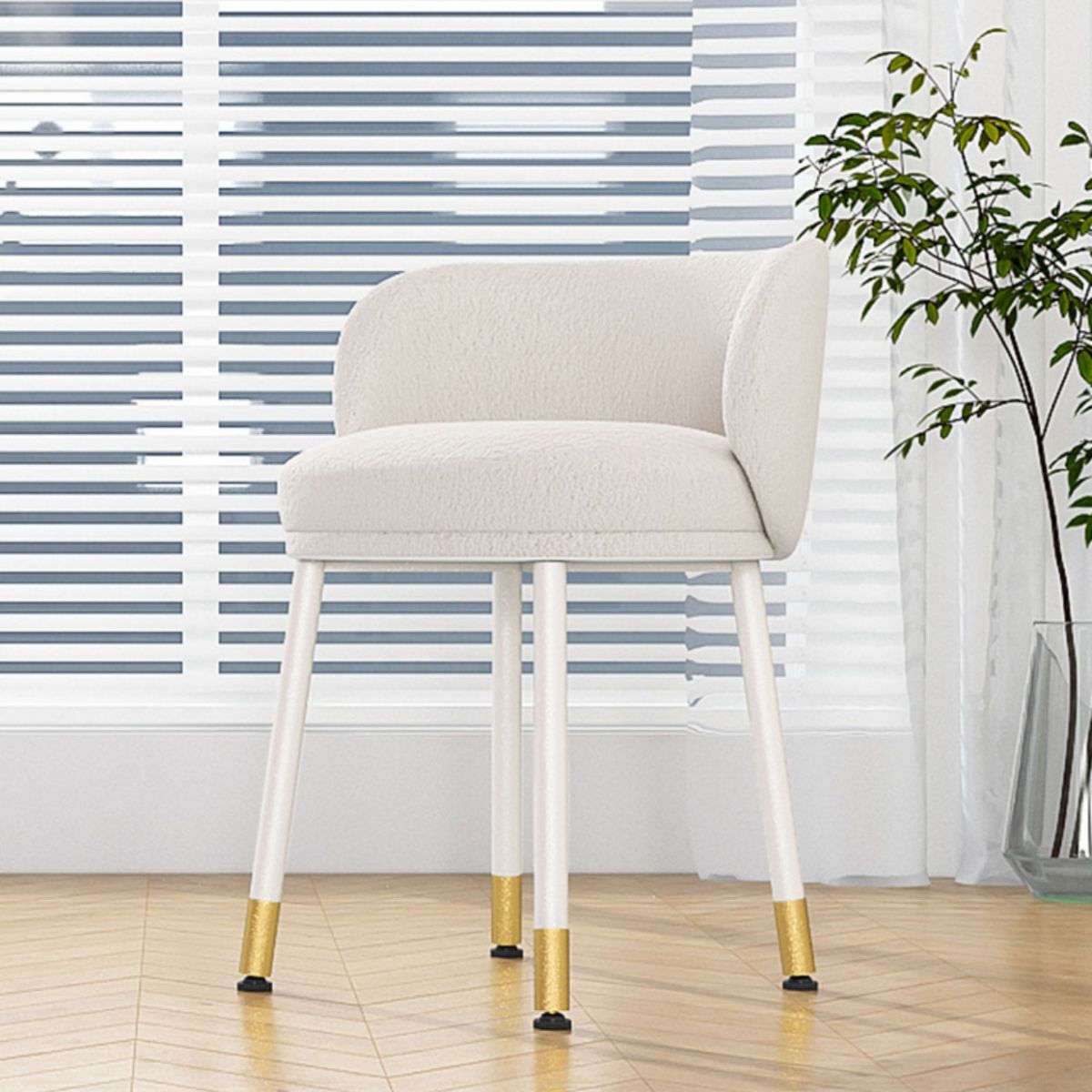 Scandinavian Upholstered Dining Chairs Armless Solid Back Chair Clearhalo 'Dining Chairs' 'Dining Tables & Seating' 'dining_chair' 'furn' 'furn_dining_chair' 'Furniture' 'furniture_dining_chair' 'Kitchen & Dining Furniture' 1200x1200_805868f6-02cb-4b27-bd21-326e125f6f23