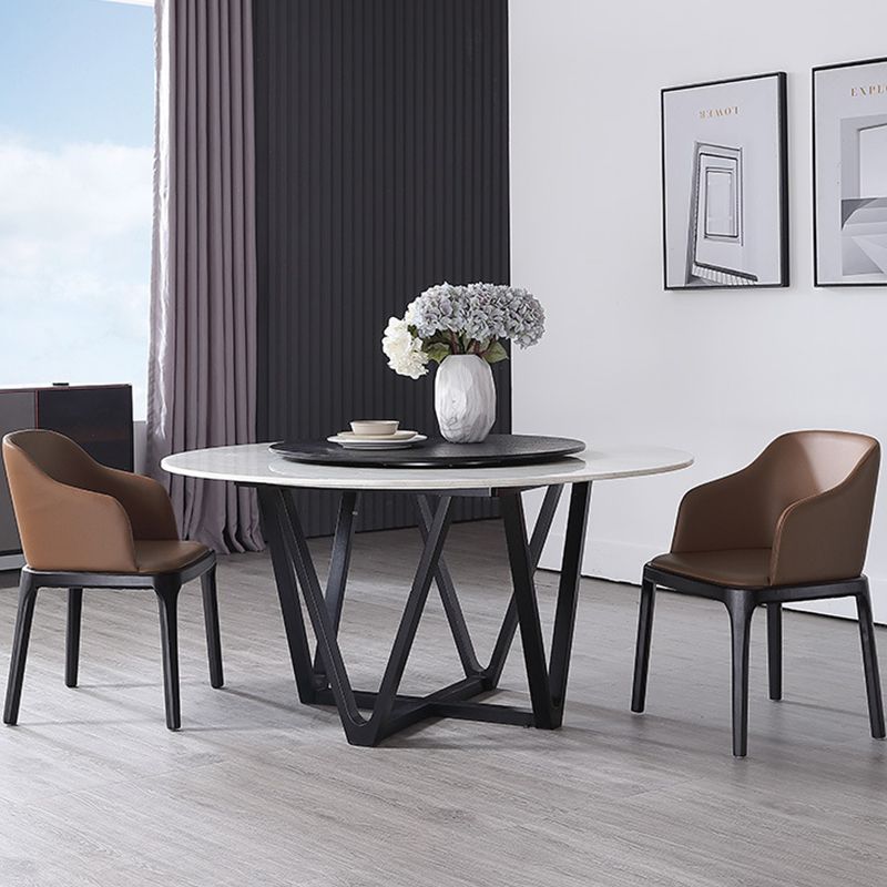 Sedia da pranzo marrone contemporanea sedia da pranzo in legno di quercia nera