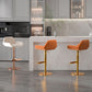 Glam Style Counter Stool Leather Adjustable Height Bar Stool with Metal Base Clearhalo 'Bar Furniture' 'Bar Stools' 'bar_stools' 'furn' 'furn_bar_stools' 'Furniture' 'Kitchen & Dining Furniture' 1200x1200_805be01c-503c-40e7-96d8-7af07b762784