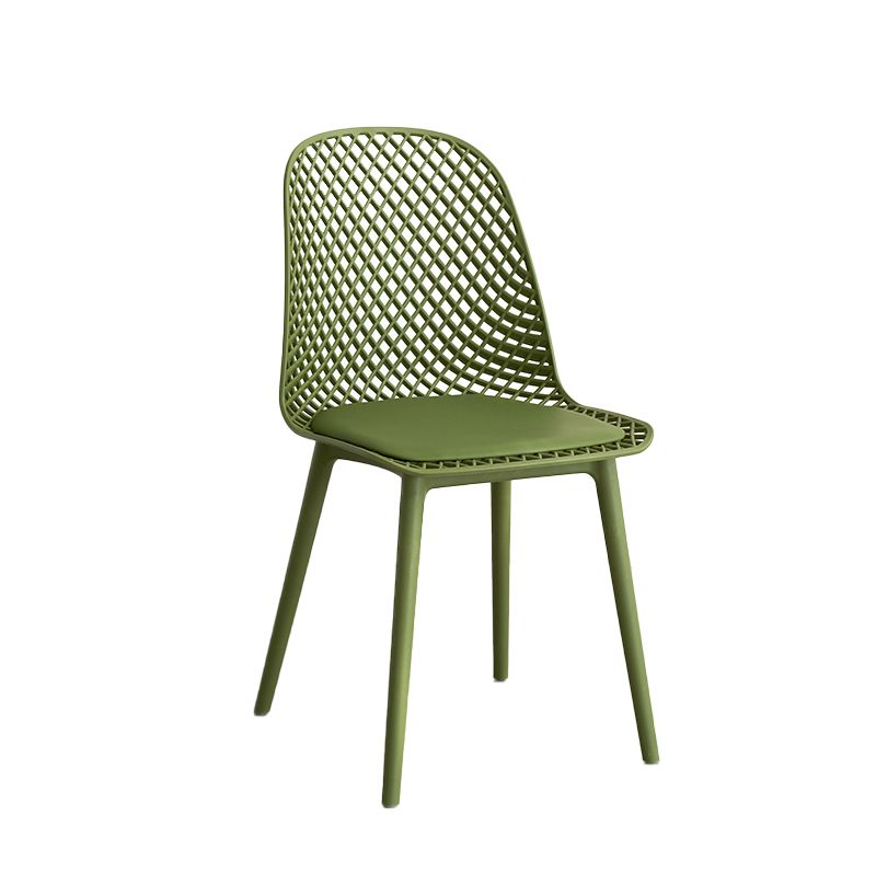 Nordic Cross Back Side Chair Plastic Indoor Chair for Dining Room Bedroom Clearhalo 'Dining Chairs' 'Dining Tables & Seating' 'dining_chair' 'furn' 'furn_dining_chair' 'Furniture' 'Kitchen & Dining Furniture' 1200x1200_805d4f50-adcc-4ed0-ac5d-8af51f6fc78e