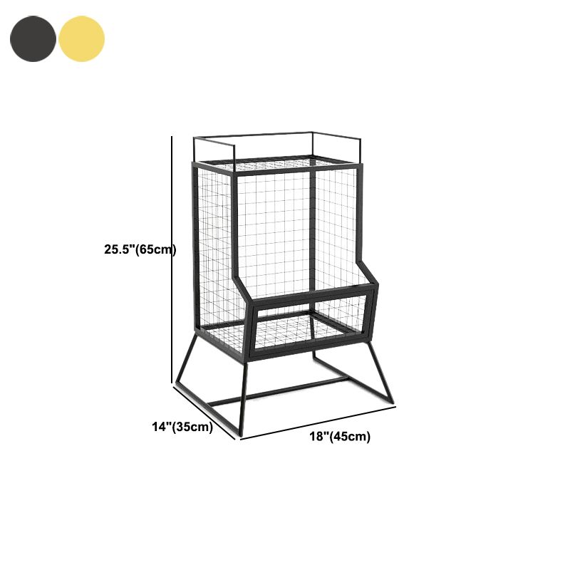 Metal Gold and Black Bookshelf Closed Back Book Shelf Shelves Included
