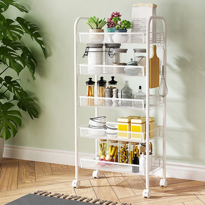 Industrial Metal Etagere Bookshelf Vertical Open Bookcase with Caster Wheels Clearhalo 'Bookcases' 'furn' 'furn_bookcases' 'Furniture' 'furniture_bookcases' 'Office Furniture' 1200x1200_805e09f2-ea59-420f-8b45-2dc6ef25a51f