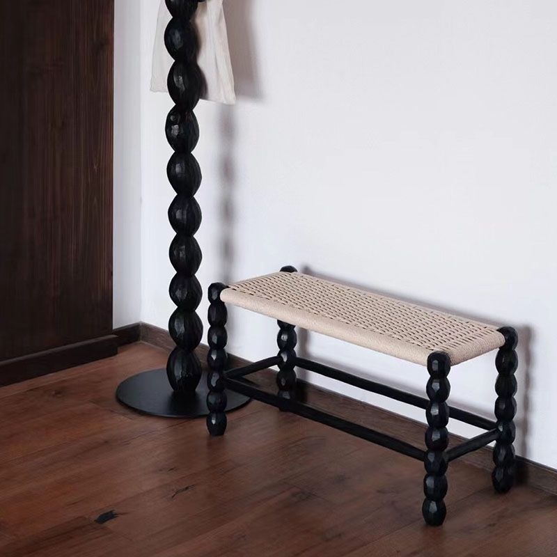 Tropical Seating Bench Solid Wood 12 Inch Width Rectangle Seating Bench Clearhalo 'Benches' 'Chairs & Seating' 'furn' 'furn_benches' 'Furniture' 'Living Room Furniture' 1200x1200_805f8112-8c60-425e-9d06-02afa68612ac