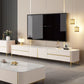 White Stone TV Stand Glam TV Media Stand with Legs for Living Room Clearhalo 'furn' 'furn_tv_stands_entertainment_centers' 'Furniture' 'Living Room Furniture' 'TV Stands & Entertainment Centers' 'TV Stands & Media Storage Furniture' 'tv_stands_entertainment_centers' 1200x1200_805f9162-25f5-46ec-a7ec-26bb1336b9f4