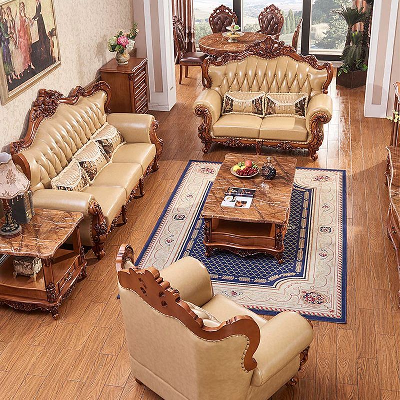 Mid secolo moderno vera pelle vera in pelle trapuntata di divano arrotolato per soggiorno