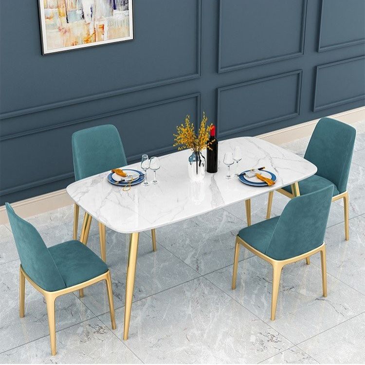 Traditional Luxury Rectangle Dining Table 4-foot Furniture for Dining Room Clearhalo 'Dining Tables & Seating' 'Dining Tables' 'dining_table' 'furn' 'furn_dining_table' 'Furniture' 'furniture_dining_table' 'Kitchen & Dining Furniture' 1200x1200_8061404c-b3e7-4904-b410-6cafa411c560