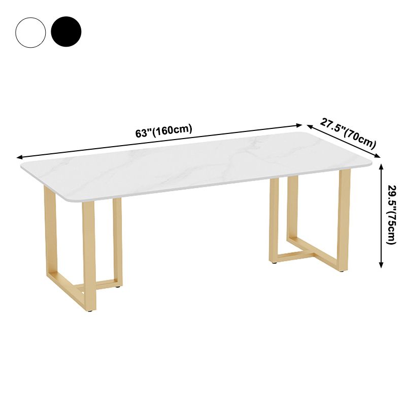 Traditional Luxury Style Dining Table Sintered Stone Table with Gold Frame for Dining Room Clearhalo ' dining_table' 'Dining Tables & Seating' 'Dining Tables' 'furn' 'furn_dining_table' 'Furniture' 'furniture_dining_table' 'Kitchen & Dining Furniture' 'kitchen&dining_furn' 'kitchen' 'kitchen_dining_table' 1200x1200_80615279-86ca-49ff-a78c-c11f78984b18