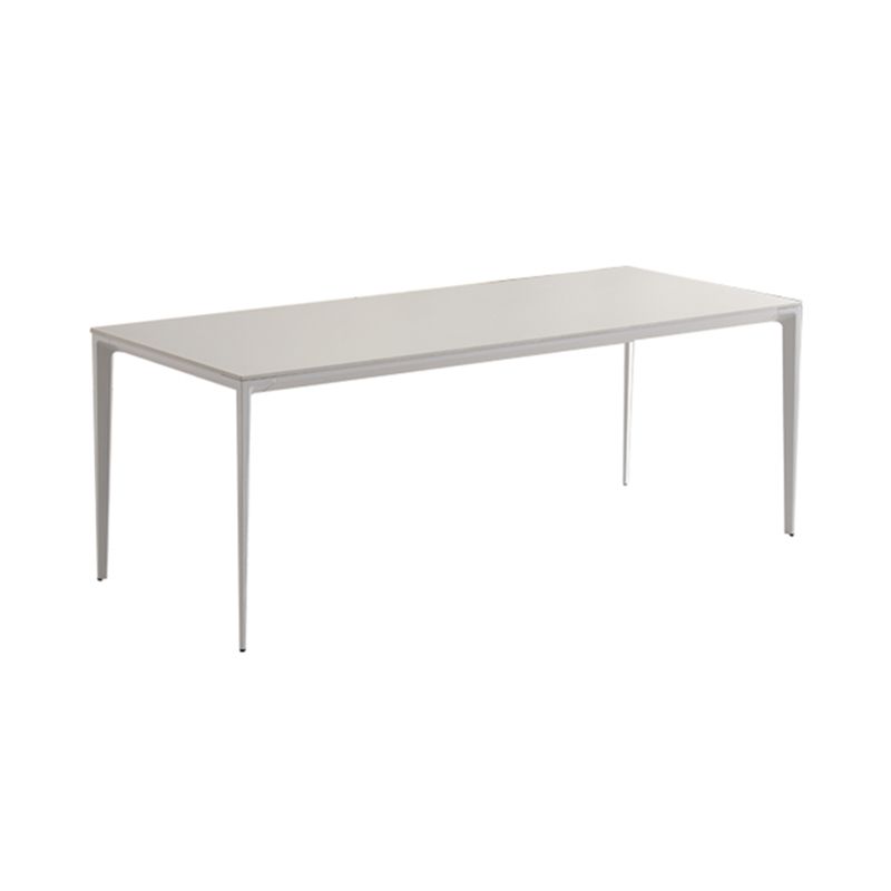 Moderno 1/3/4/5/7 pezzi mobili da pranzo in pietra sinterizzato set in bianco