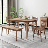 Rectangle Wood in Brown Dining Table Modern Ash Table with 4 Legs for Restaurant Clearhalo ' dining_table' 'Dining Tables & Seating' 'Dining Tables' 'furn' 'furn_dining_table' 'Furniture' 'furniture_dining_table' 'Kitchen & Dining Furniture' 'kitchen&dining_furn' 'kitchen' 'kitchen_dining_table' 1200x1200_80623723-c72e-4e25-ac6c-38c5c3710029