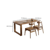 Keuken Hedendaagse eettafel Rechthoekige massief houten eettafel