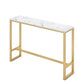 Glam Style Gold 41.3"H Bar Table Marble White Rectangle Top Bistro Table for Living Room Clearhalo 'Bar Furniture' 'Bar Tables' 'bar_tables' 'furn' 'furn_bar_tables' 'Furniture' 'furniture_bar_tables' 'Kitchen & Dining Furniture' 'kitchen&dining_furn' 'kitchen' 1200x1200_8062e09d-042e-4fdf-93a6-f97b27026b5b