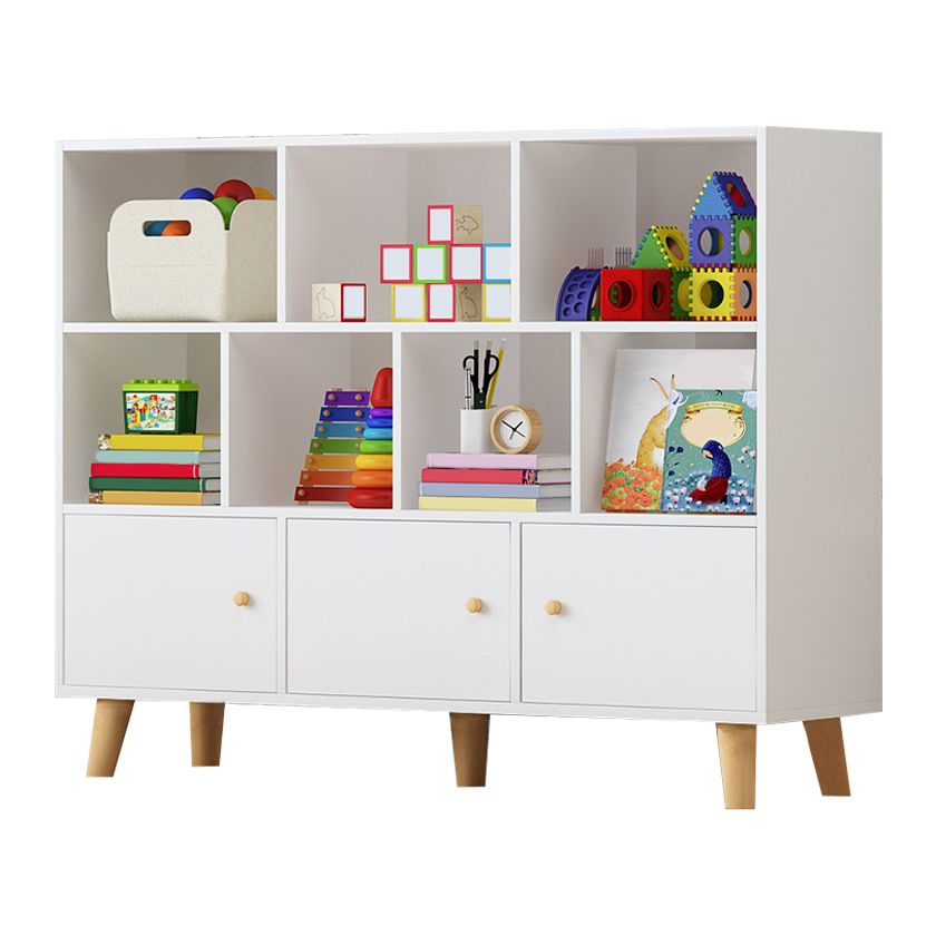 Wooden Shelf Bookcase Closed Back Bookshelf with Doors for Office Clearhalo 'Bookcases' 'furn' 'furn_bookcases' 'Furniture' 'furniture_bookcases' 'Office Furniture' 1200x1200_8064a6b8-3e89-466b-a187-92709b3e5024