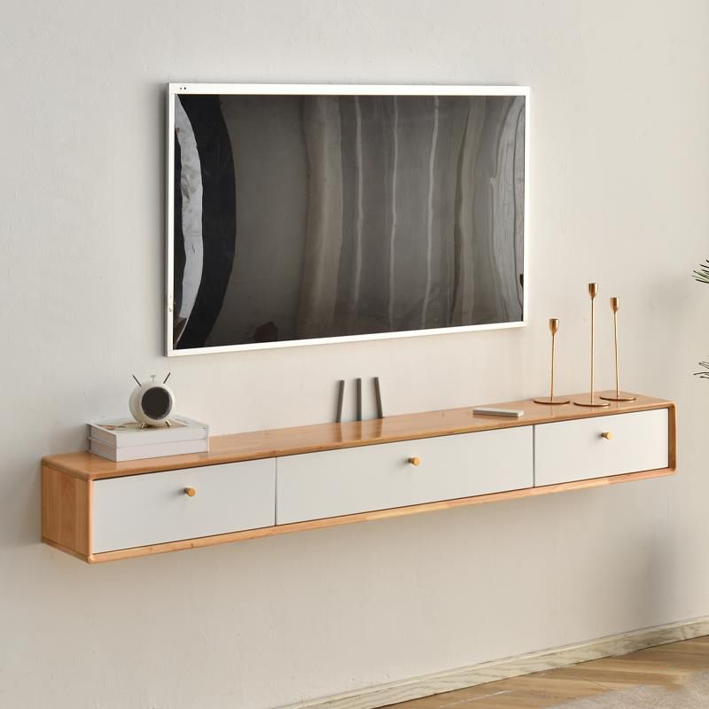 Modern TV Stand Console Floating Media Console TV Stand with Drawers Clearhalo 'furn' 'furn_tv_stands_entertainment_centers' 'Furniture' 'Living Room Furniture' 'TV Stands & Entertainment Centers' 'TV Stands & Media Storage Furniture' 'tv_stands_entertainment_centers' 1200x1200_80661725-1095-42d4-ae31-b100c3caf8ca