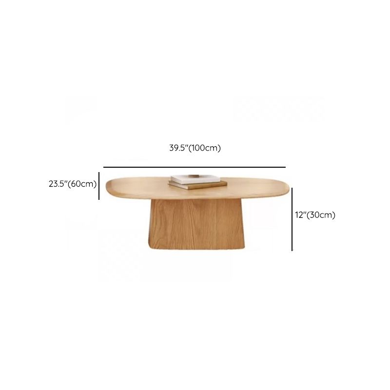 Modern Pedestal Cocktail Table Natural Color Coffee Table Set Clearhalo 'Coffee & Accent Tables' 'Coffee Tables' 'coffee_tables' 'furn' 'furn_coffee_tables' 'Furniture' 'Living Room Furniture' 1200x1200_8066ec00-91bc-4977-b4fb-2f8dad4517ae